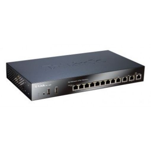 Picture of D-LINK UTM Firewall 2X Wan, 7X Lan 1X DMZ, 200M Mbps, 40K Concurrent sessions DFL-860E