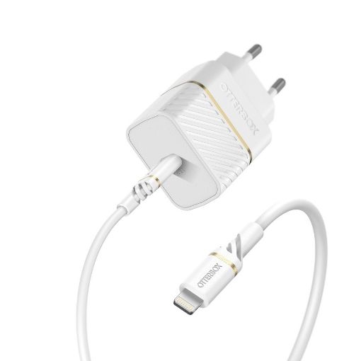 Picture of High-quality OtterBox WALL CHARGER Fast Charger PD 20W with USB-C Lightning.