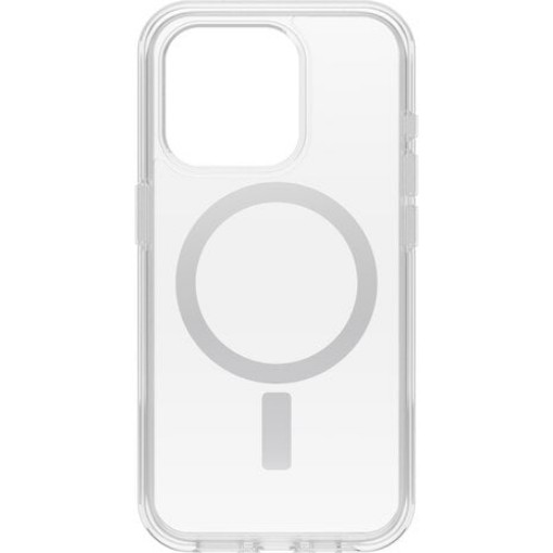 Picture of OtterBox Symmetry Series Clear transparent cover for iPhone 15 Pro.